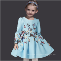papillon modèle robes automne marque de mode enfants manches complètes lumière bleu méditation coton hiver vêtements Guangzhou usine